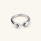 Women's Adjustable Ring Featuring Cat Paw Design