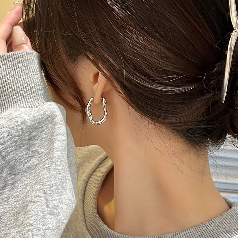 Irregular Hoop Earrings