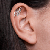 Female Helix Earring with Mandala Pattern