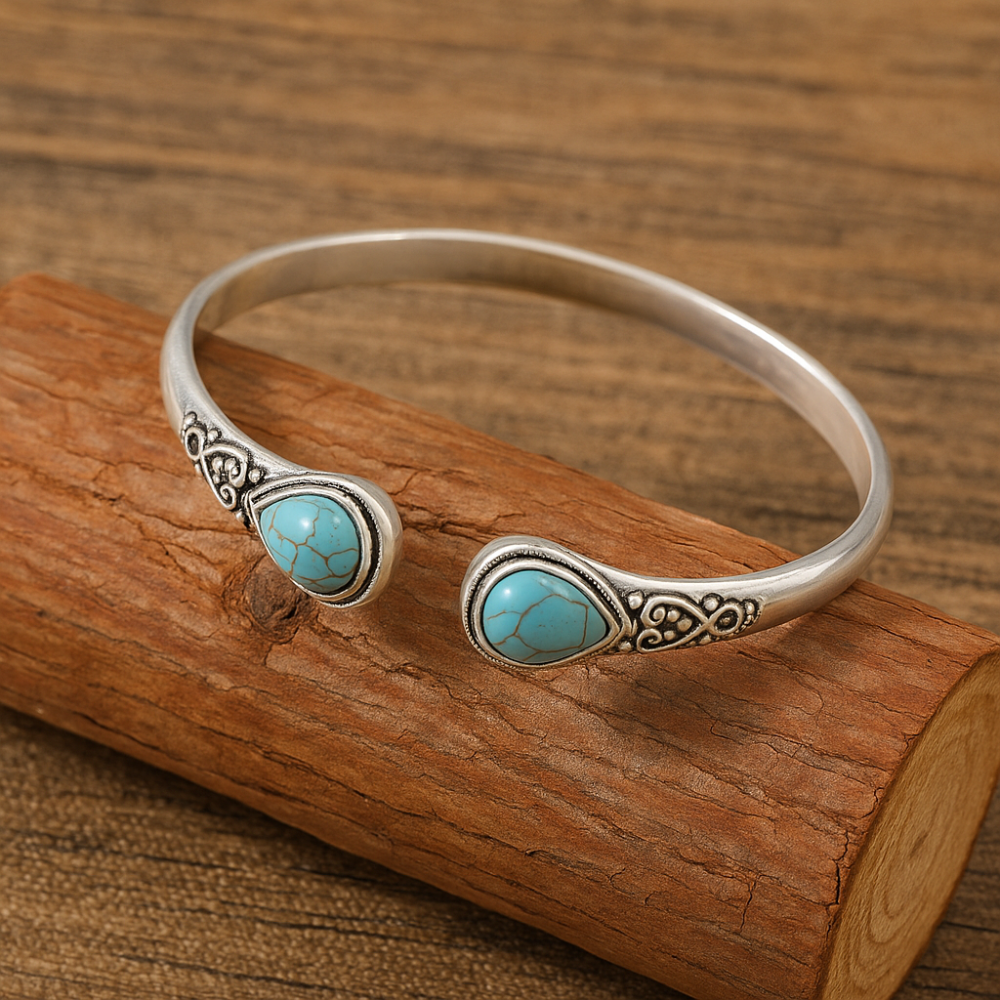Women’s Adjustable Boho Bracelet Featuring Decorative Stone Details