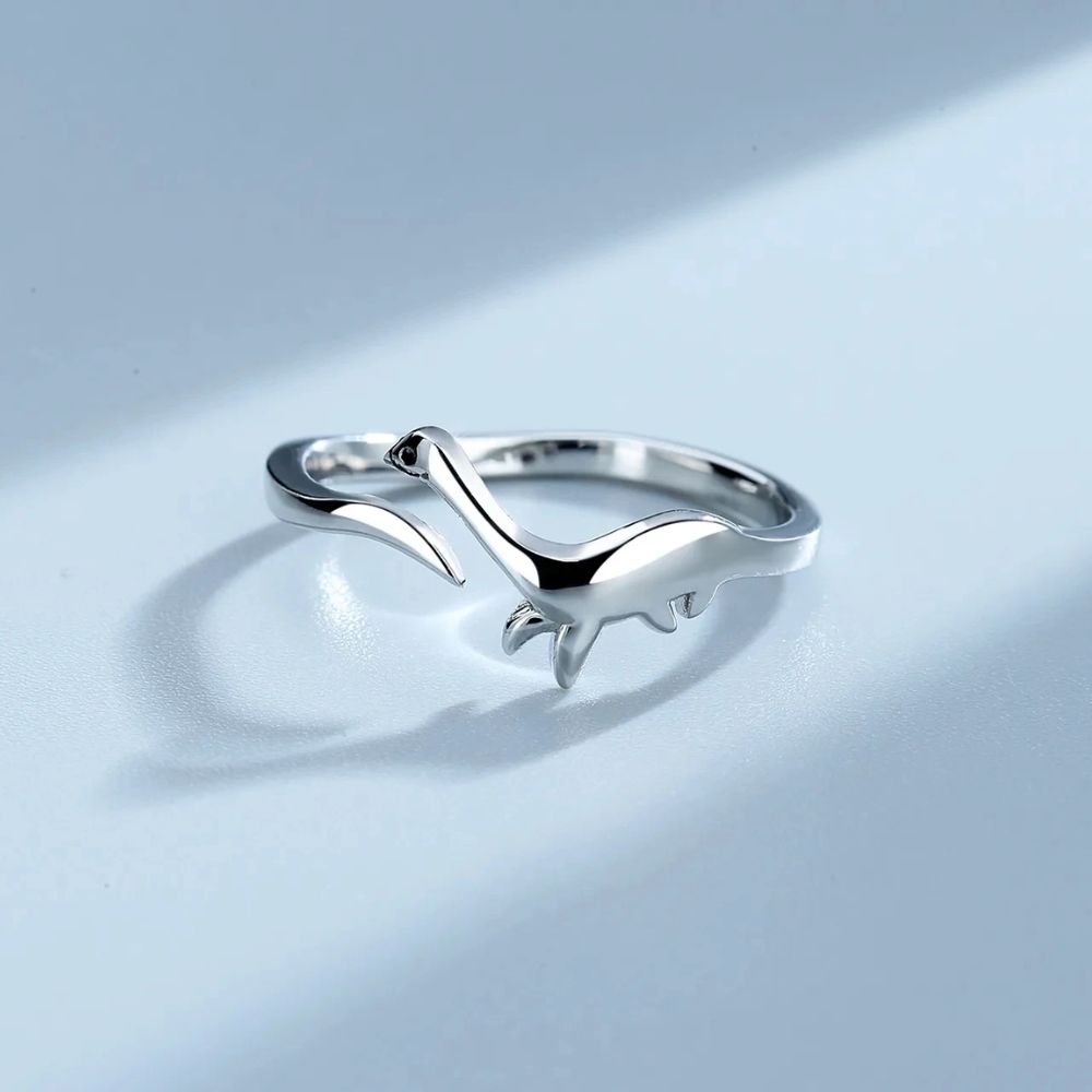 Adjustable Dinosaur Ring with Open Design