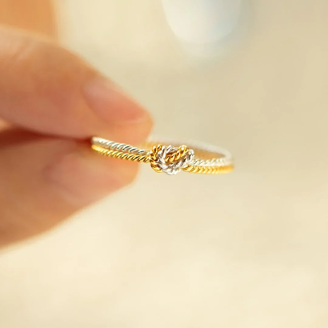 Mother and Daughter Link Ring