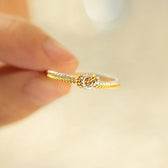 Mother and Daughter Link Ring