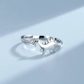 Adjustable Dinosaur Ring with Open Design