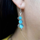 Women’s Drop Earrings with Lengthened Pendant Design