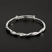 Ladies Adjustable Bracelet with Twisted Design