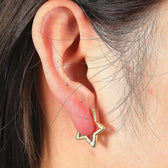 Huggie Star Earrings