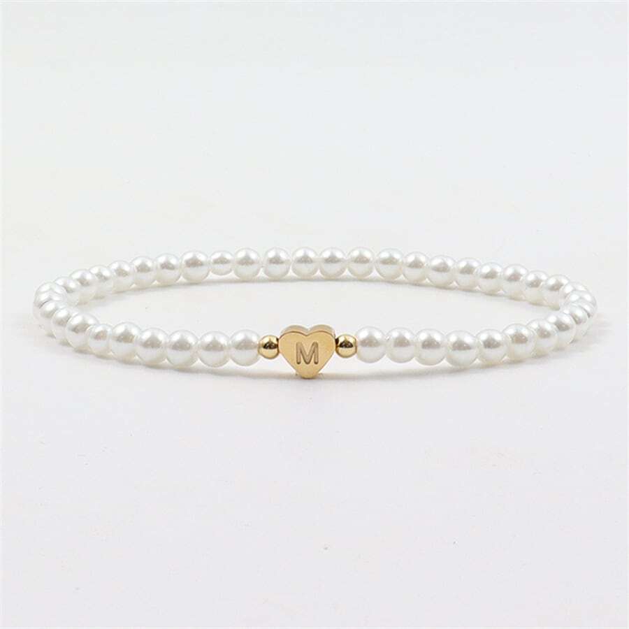 Heart Bracelet with Engraved Initials