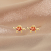 Women’s Dino Earrings in a Set Showcasing Dinosaur Design and Decorative Stone Accents
