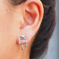 Cute Floating Frog Mini Earrings