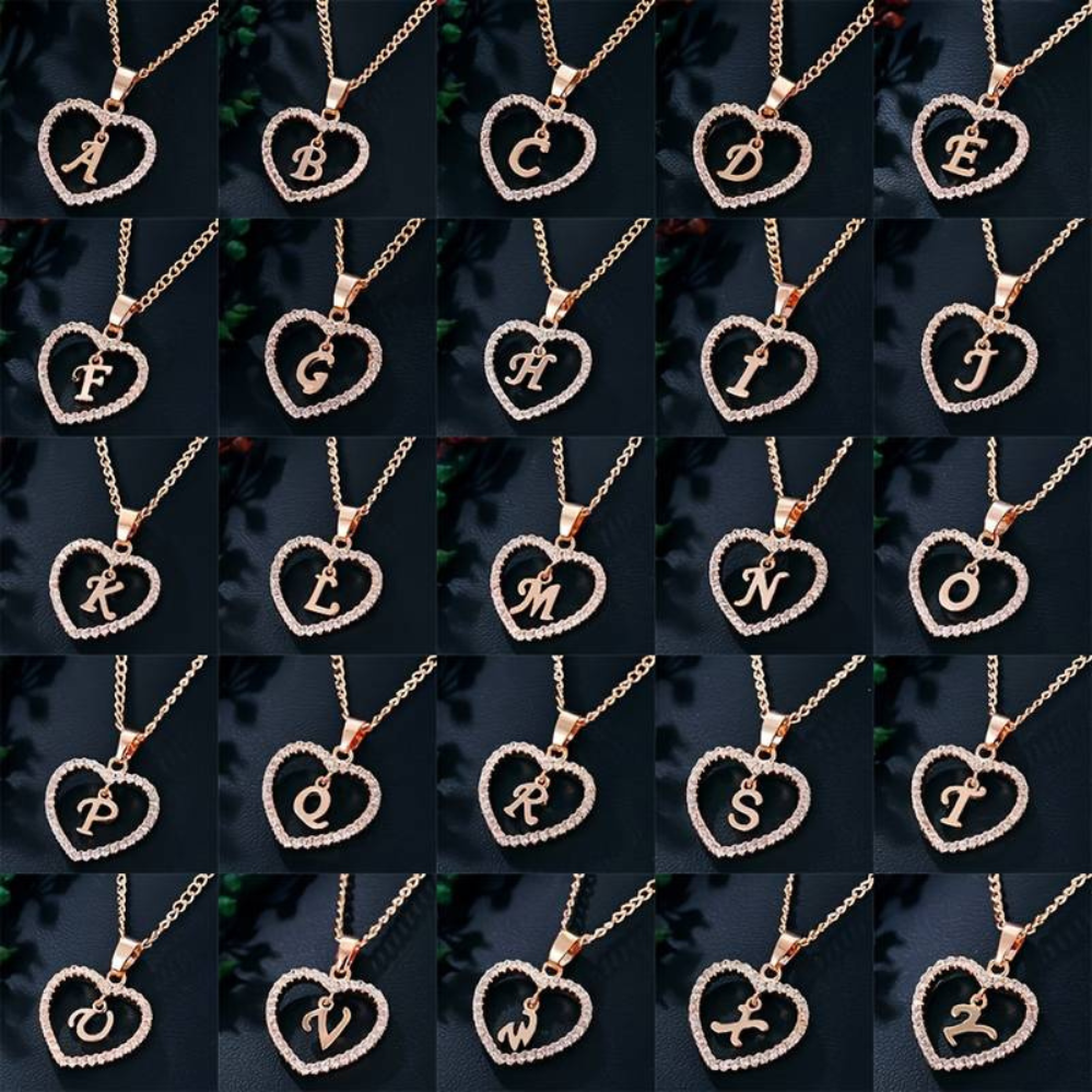 Initial Heart Necklace