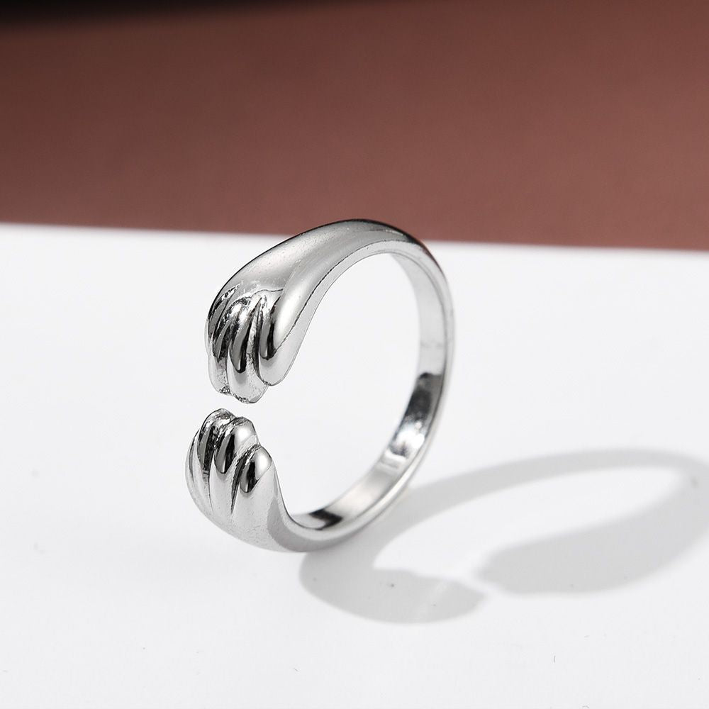 Women's Adjustable Ring Featuring Cat Paw Design