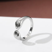 Women's Adjustable Ring Featuring Cat Paw Design