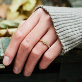 Mother and Daughter Link Ring