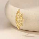 Female Helix Earring with Mandala Pattern
