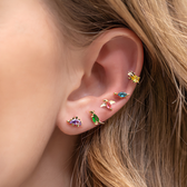 Women’s Dino Earrings in a Set Showcasing Dinosaur Design and Decorative Stone Accents