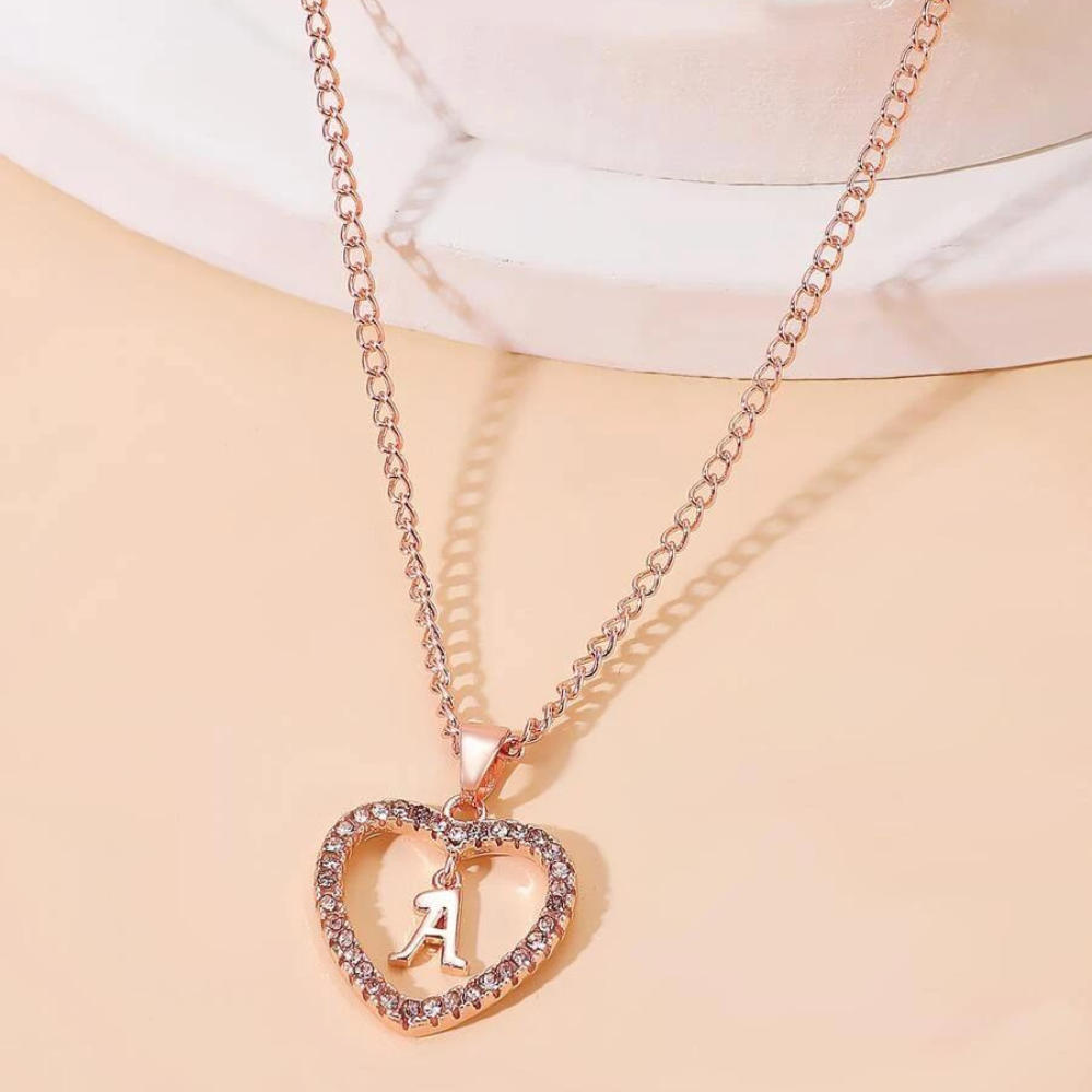 Initial Heart Necklace