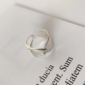 Women Adjustable Chunky Ring with Hammered Style