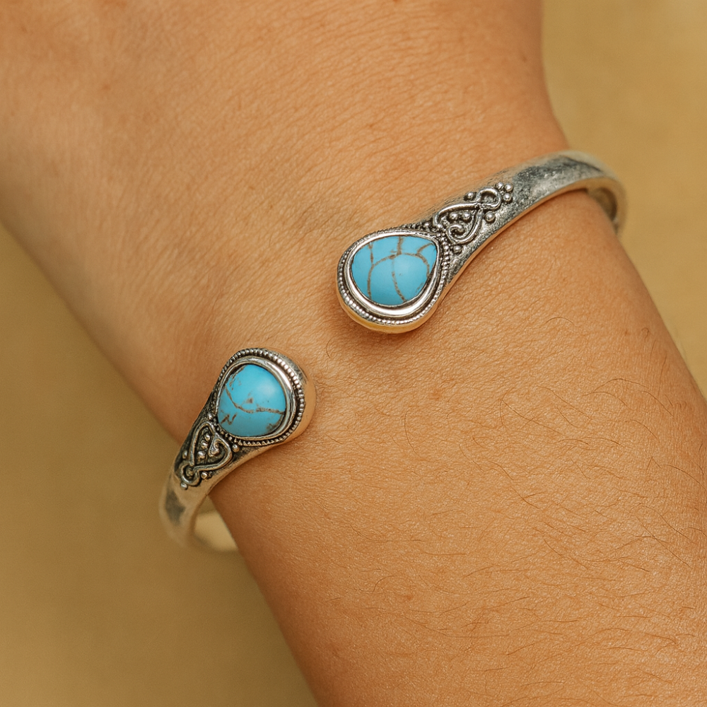 Women’s Adjustable Boho Bracelet Featuring Decorative Stone Details