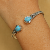 Women’s Adjustable Boho Bracelet Featuring Decorative Stone Details