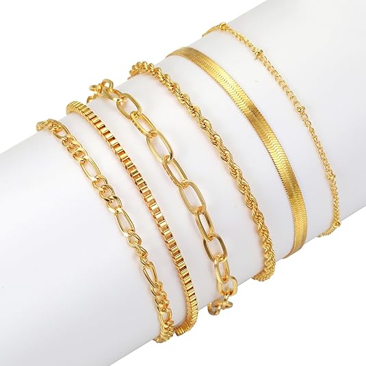 Paige Set of 6 Layered Bracelets