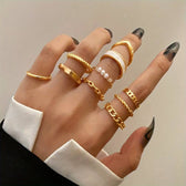10 Pieces Fashion Rings - Mix and Match Rings