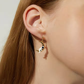 Women’s Earrings Featuring Astronaut and Planet Design - Pair