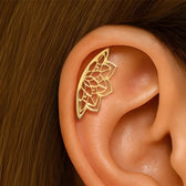 Female Helix Earring with Mandala Pattern