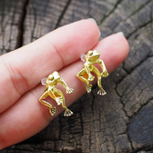 Cute Floating Frog Mini Earrings