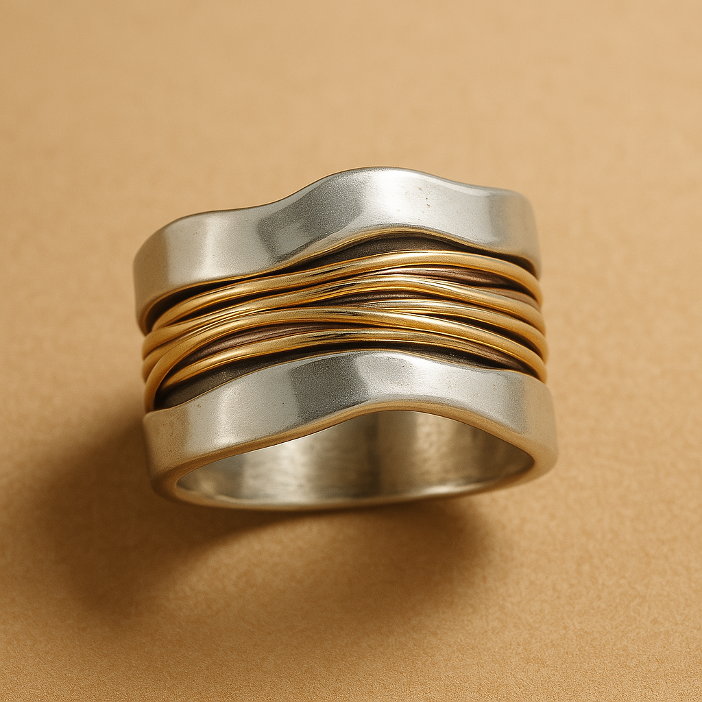 Thalia Ring with Intertwined Threads