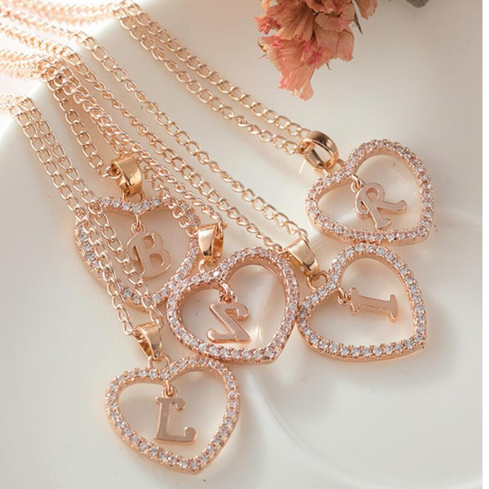 Initial Heart Necklace