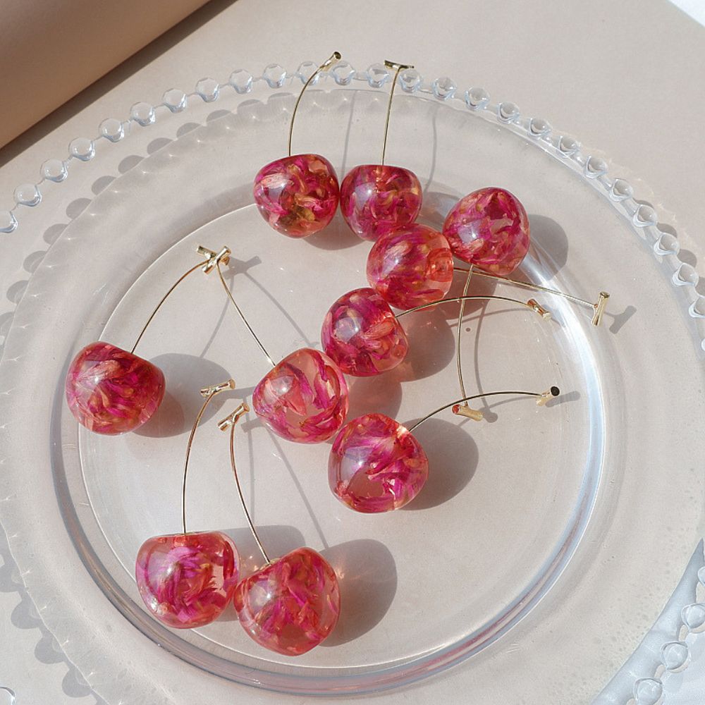 Women's Cherry Earrings with Pendant Style