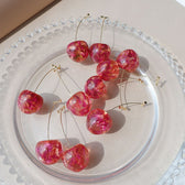 Women's Cherry Earrings with Pendant Style