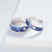 Women Adjustable Starry Sky Ring Set (2-piece)