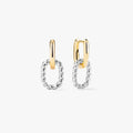 Women's Hoops with Removable Oval Pendant