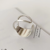 Women Adjustable Chunky Ring with Hammered Style