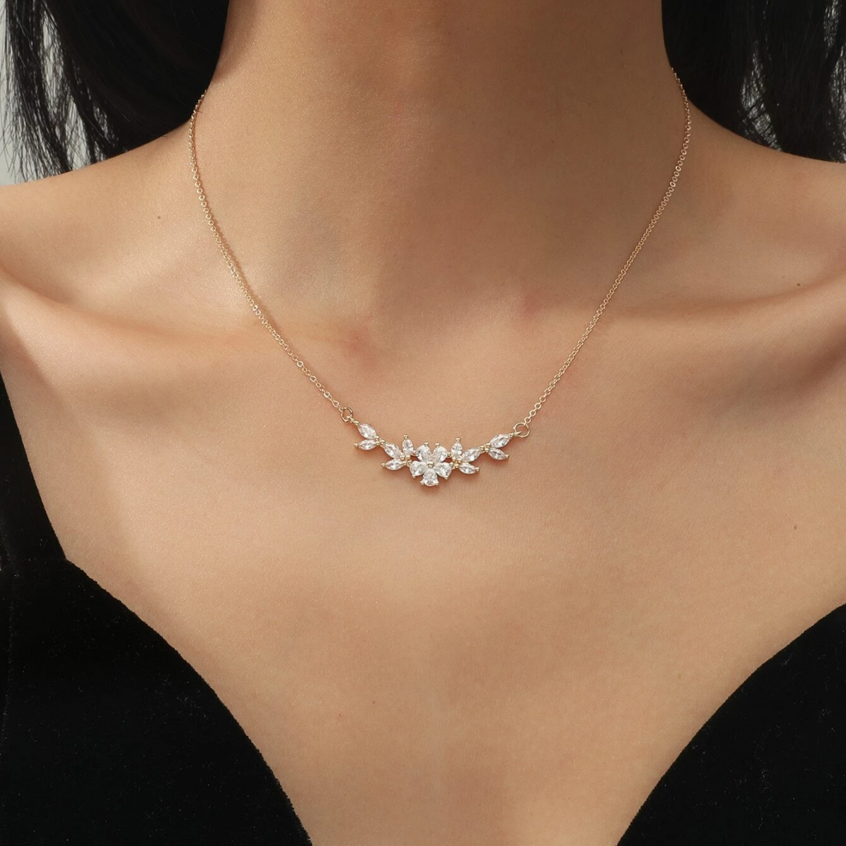 Flower Charm Necklace