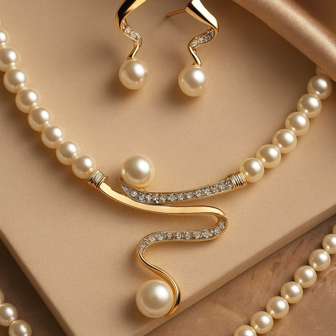 Women's 2-Piece Jewelry Set with Necklace and Earrings