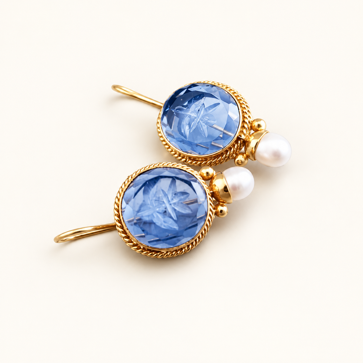 Women's Earrings in Classic Style with Round Jewelry Accents