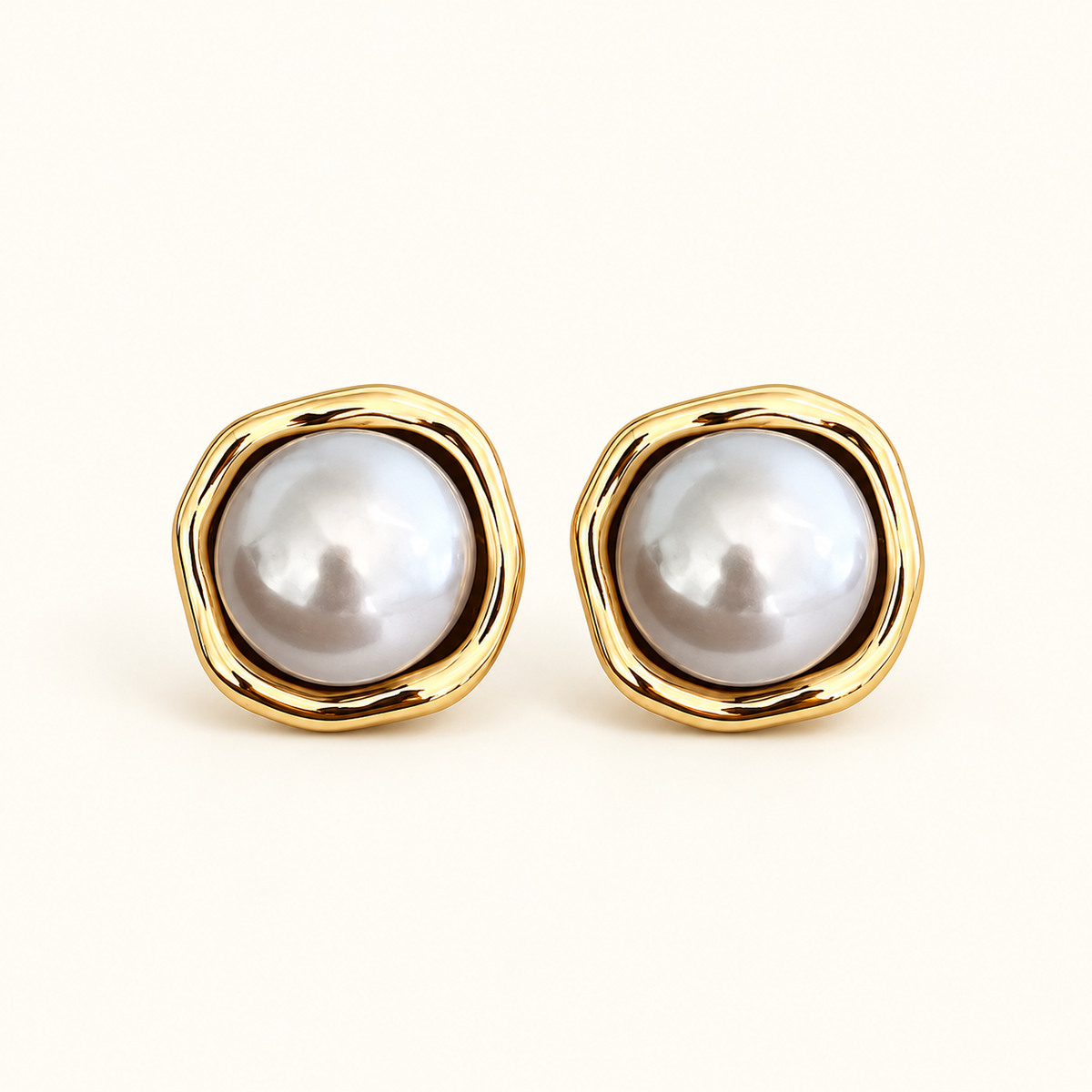 Women's Vintage Earrings with Round Jewelry Features