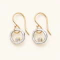 Women's Earrings in Vintage Design with Stone Accents