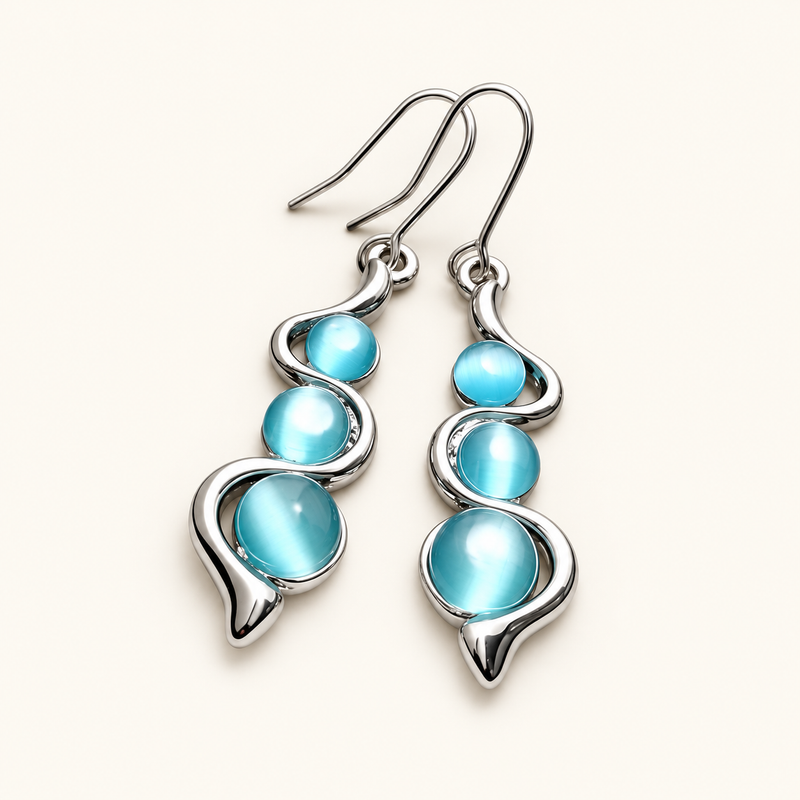 Women’s Drop Earrings with Lengthened Pendant Design