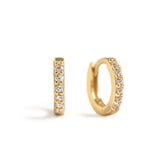 Pave Huggie Earrings