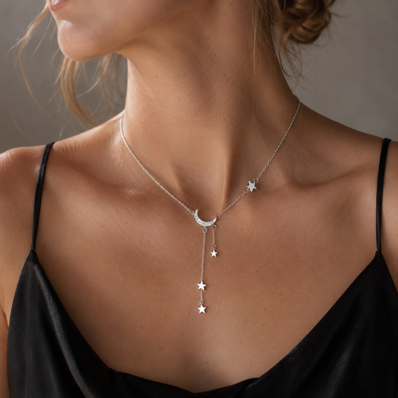 Lunara Moon and Stars Necklace