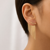 Claire Vintage Curtain Earrings