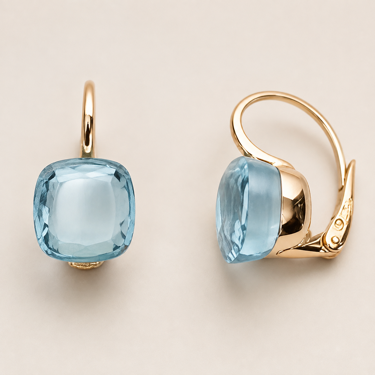 Manon Vintage Blue Earrings