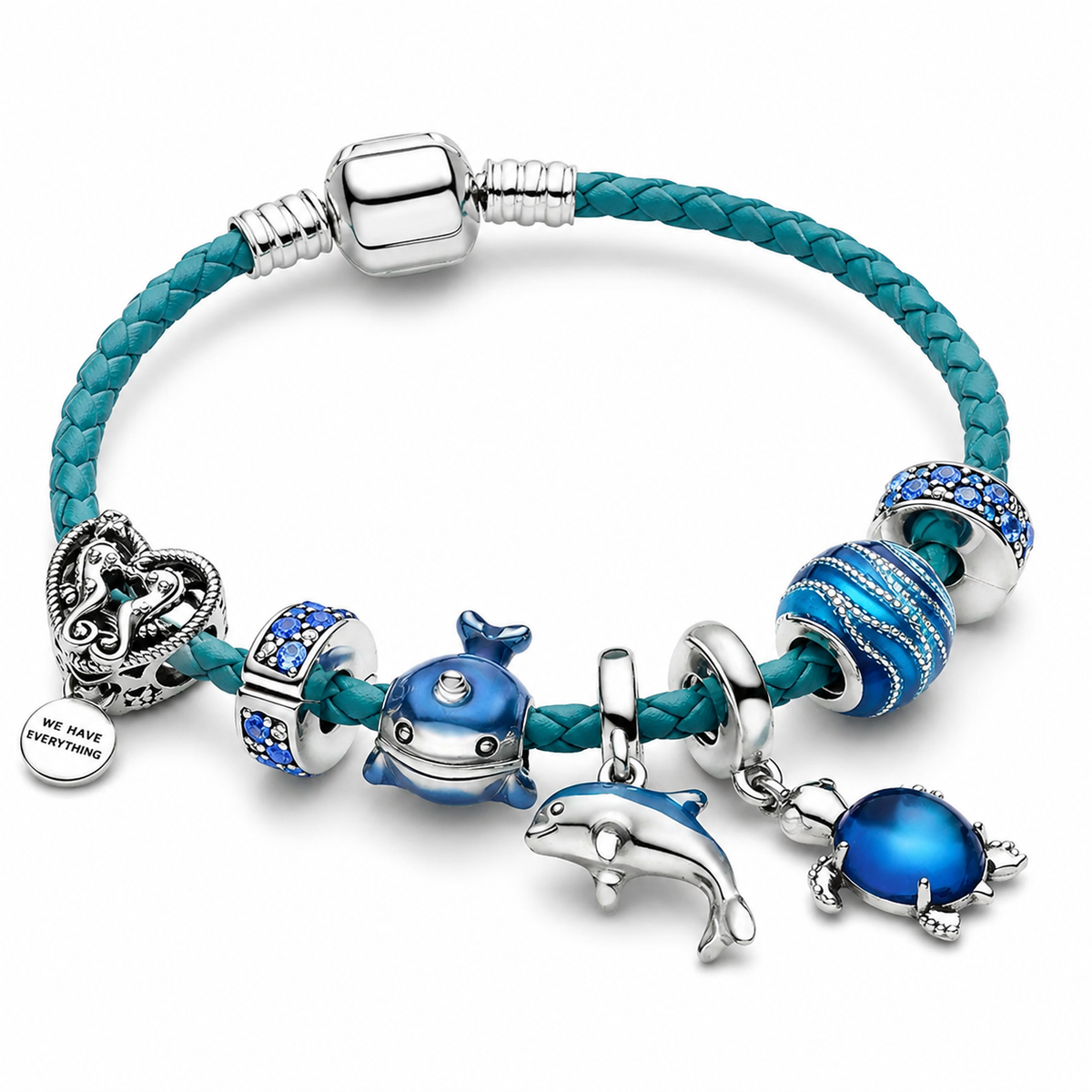 Ocean Bracelet with Marine Charms