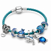 Ocean Bracelet with Marine Charms