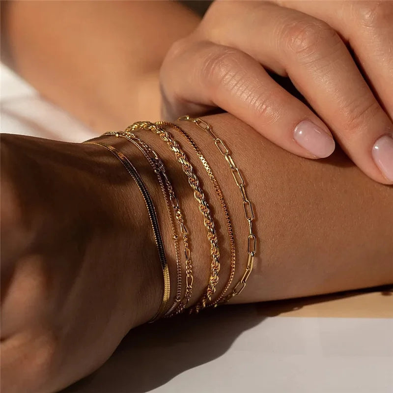 Paige Set of 6 Layered Bracelets