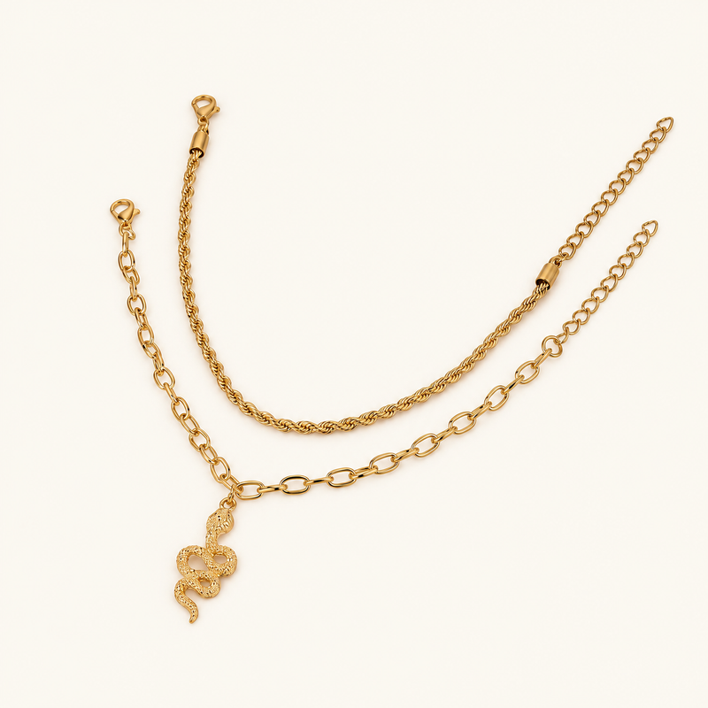 Adjustable Snake Design Anklet for Women